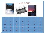 Vous pouvez imprimer la présentation et le calendrier de mars 2013