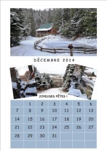 Calendrier d'amitié. Décembre 2014